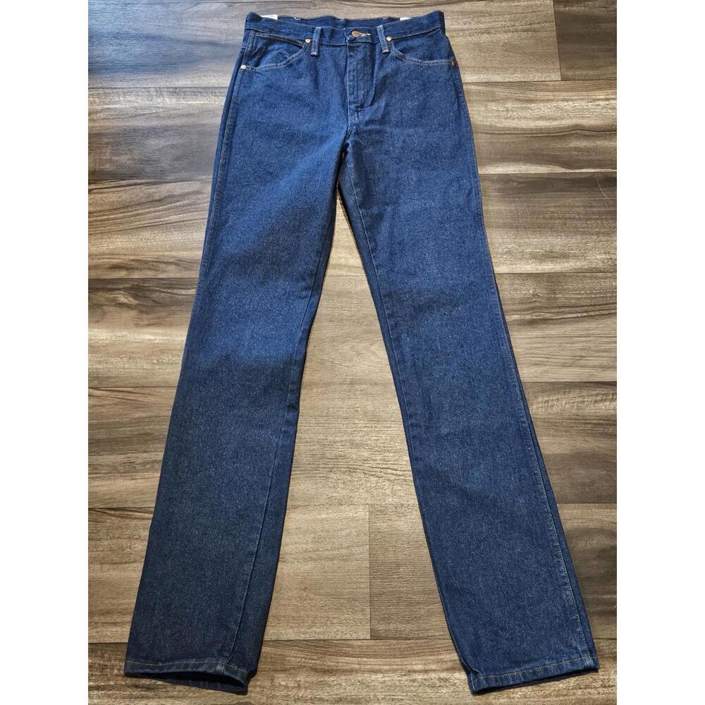 New Wrangler 936 Cowboy Cut Slim Fit Jeans Men's 29x38 Rigid Indigo Twill Denim